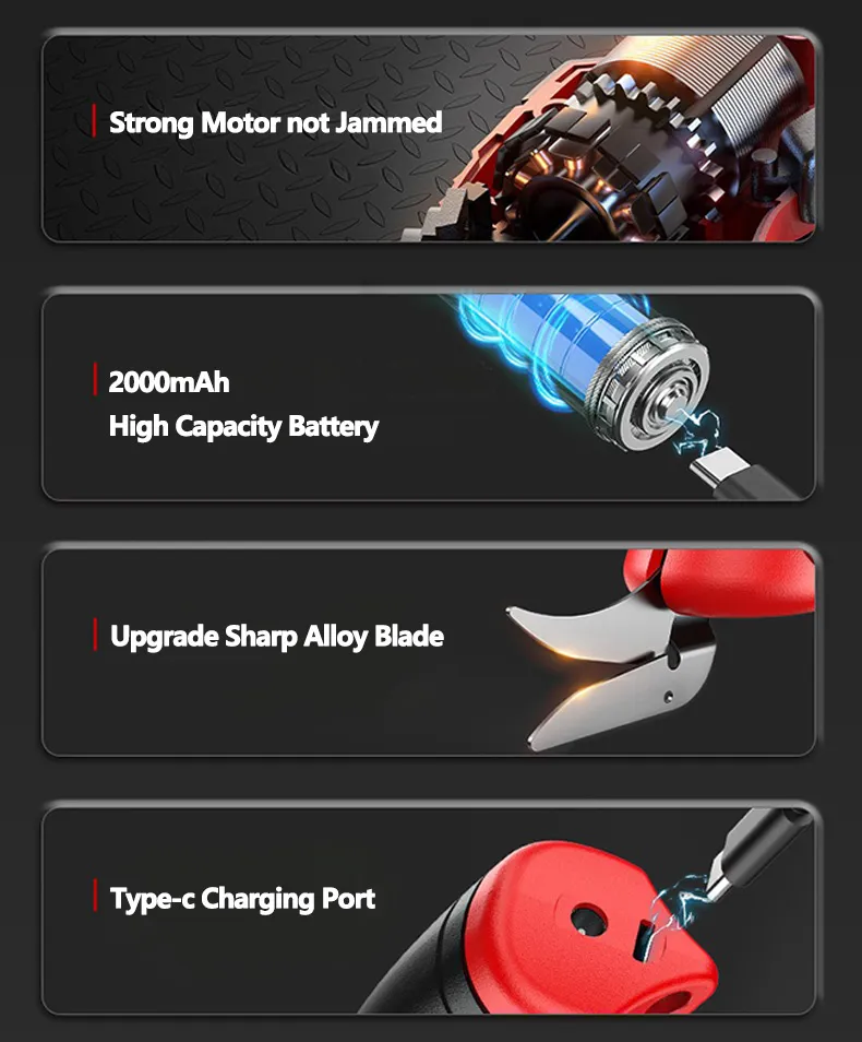 Features of household electric scissors